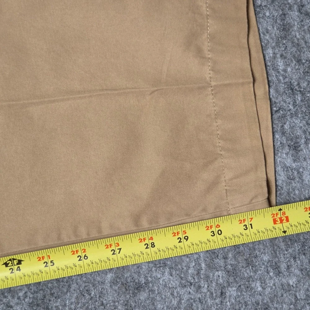 VTG Polo Ralph Lauren Mens Hammond Pant Cotton Tan 35x32 Pleated Chino Trousers‎